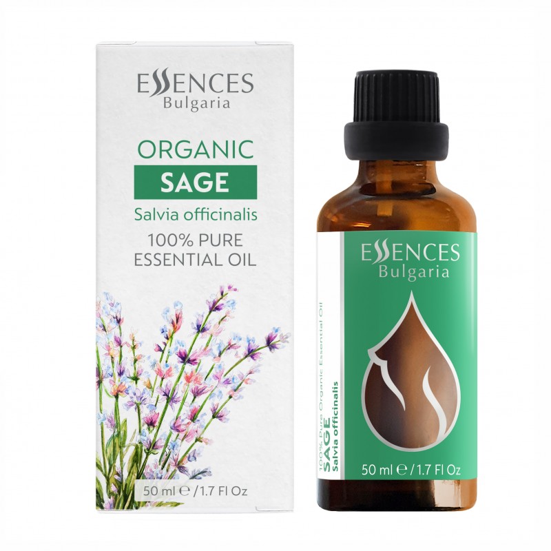 Organic Sage - 100% pure and natural essential oil  (50ml)