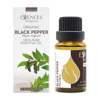 Organic Black Pepper - 100% pure and natural essential oil (15ml)