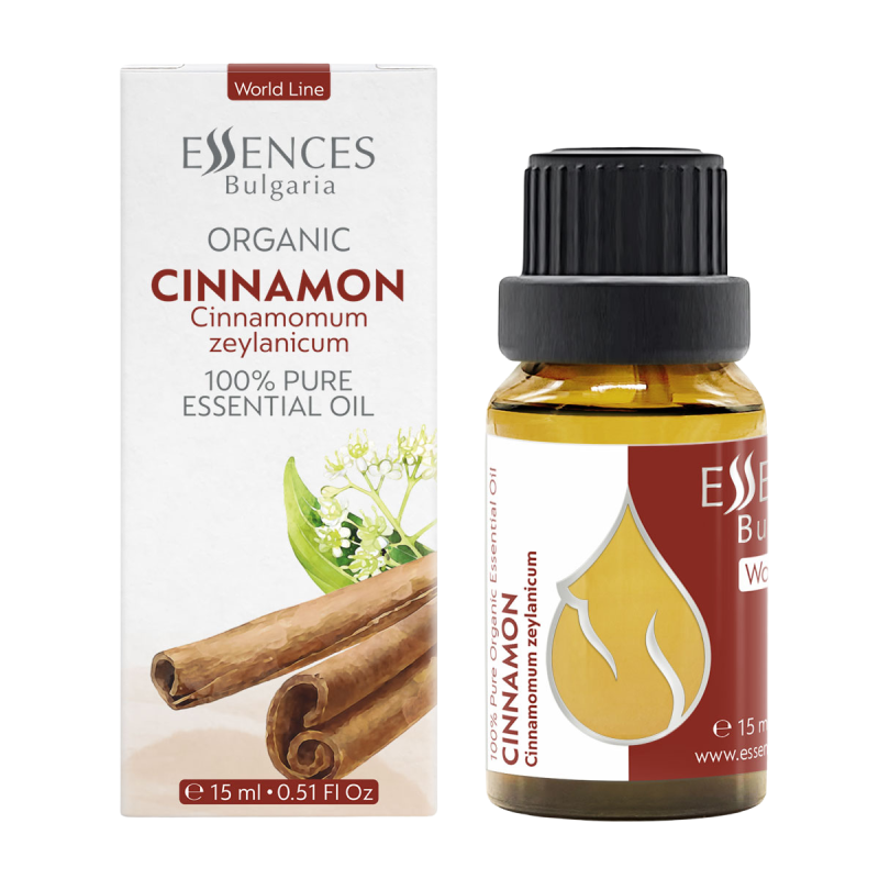 Organic Cinnamon - 100% pure and natural essential oil (15ml)