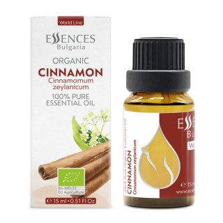 Organic Cinnamon - 100% pure and natural essential oil (15ml)