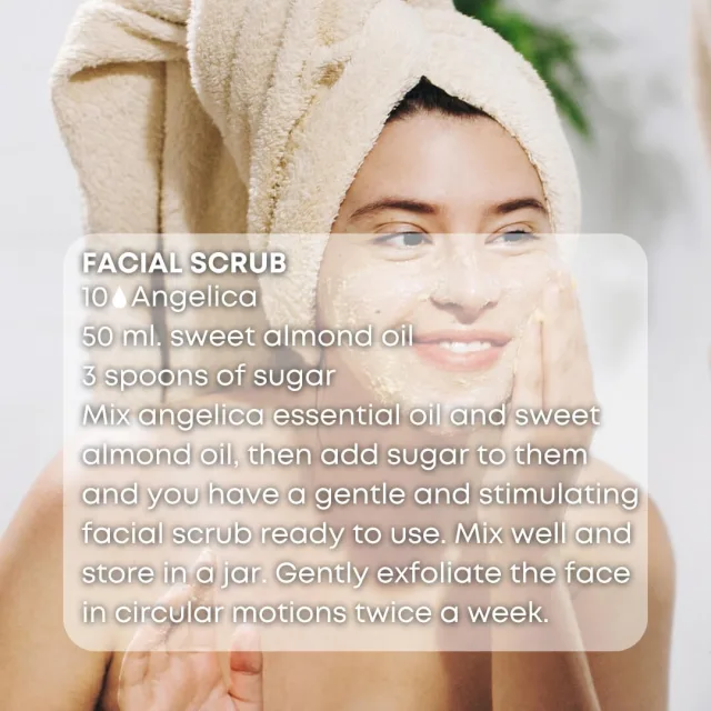 Essences bulgaria angelica essential oil face scrub