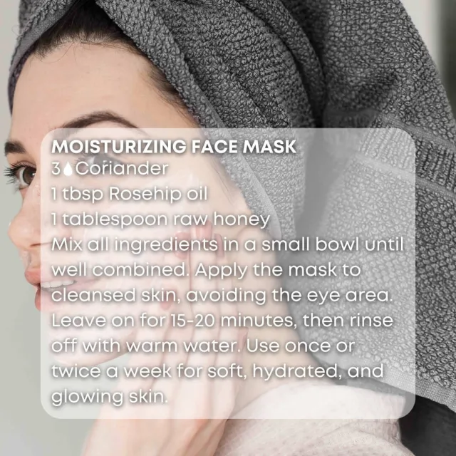 Essences bulgaria coriander essential oil face mask