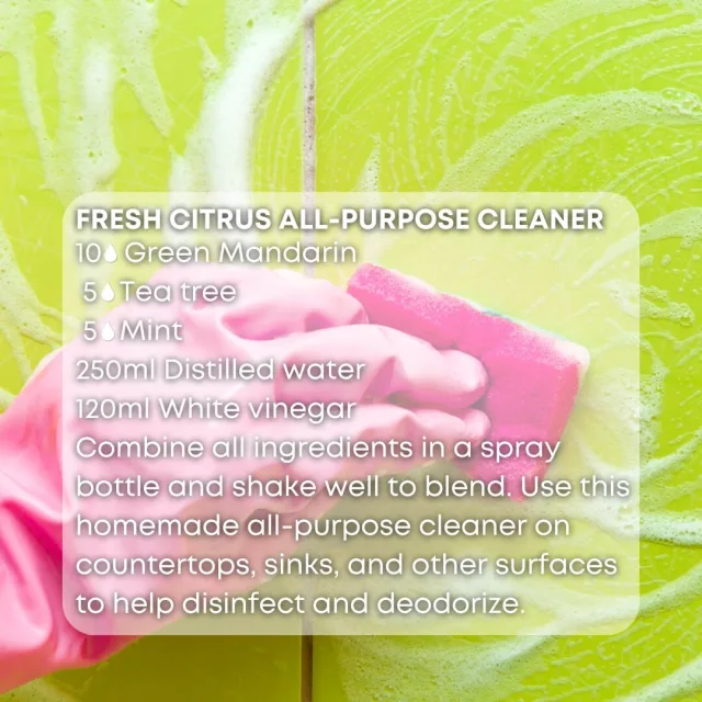 Essences bulgaria green mandarin essential oil all purpose cleaner