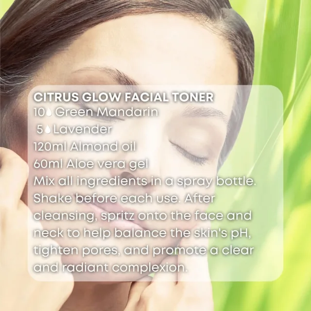 Essences bulgaria green mandarin essential oil facial toner