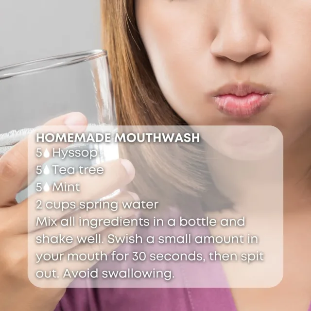 Essences bulgaria hyssop essential oil mouthwash