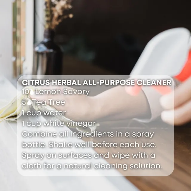 Essences bulgaria lemon savory essential oil cleaner