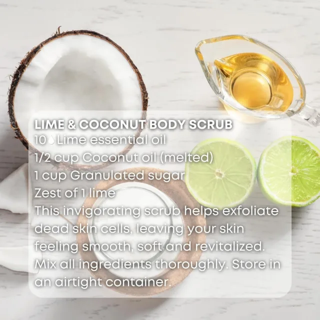 Essences bulgaria lime essential oil body scrub
