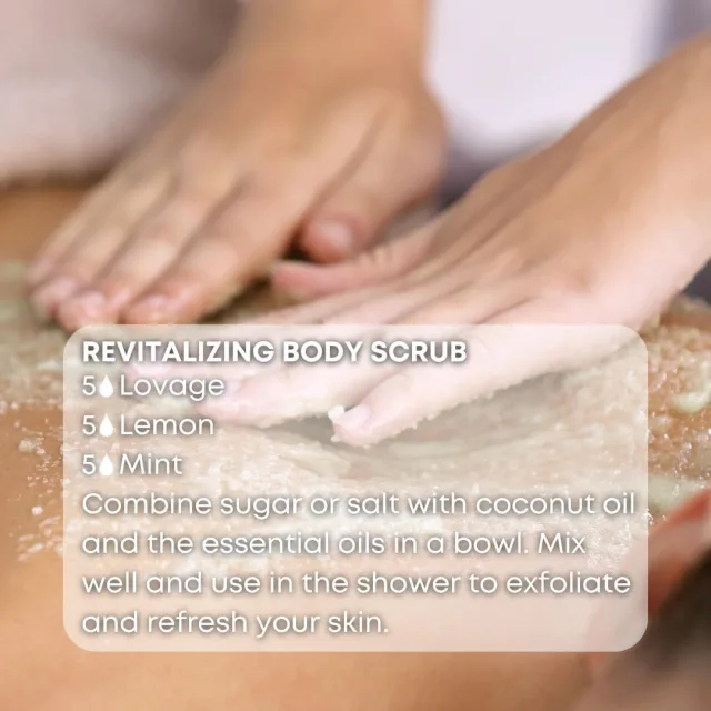 Essences bulgaria lovage essential oil body scrub