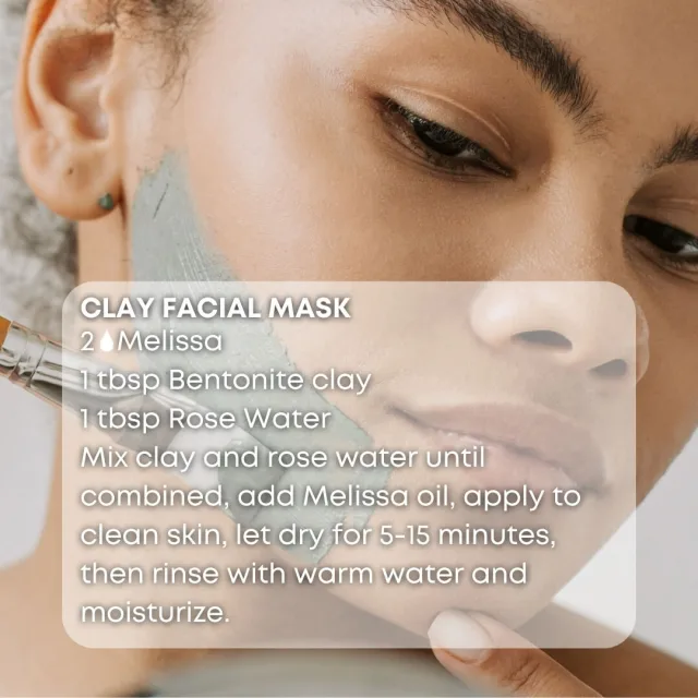 Essences bulgaria melissa essential oil face mask