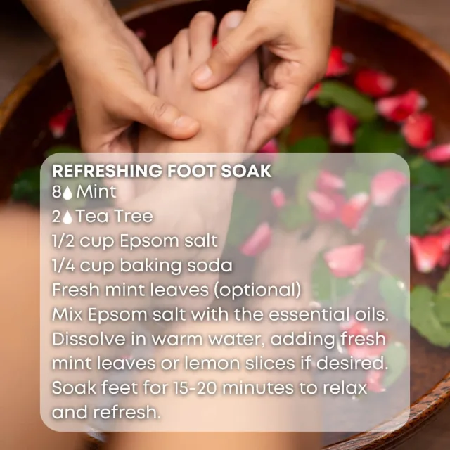 Essences bulgaria mint essential oil foot soak