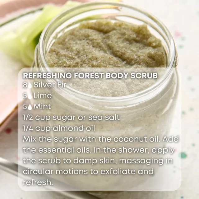 Essences bulgaria silver fir essential oil body scrub