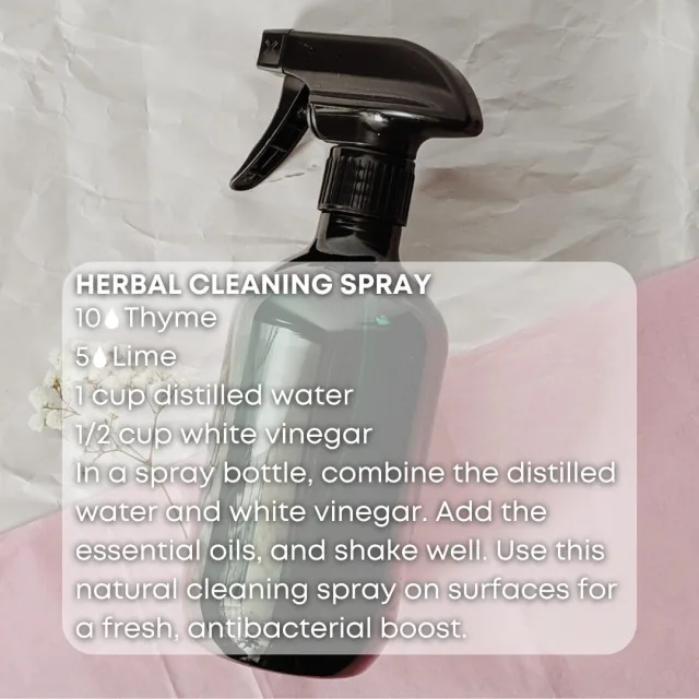 Essences bulgaria thyme essential oil cleaning spray