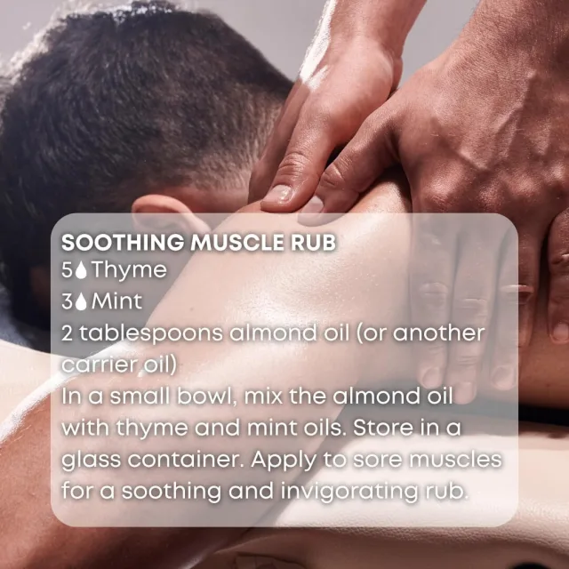 Essences bulgaria thyme essential oil muscle rub
