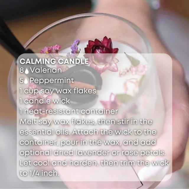 Essences bulgaria valerian essential oil candle