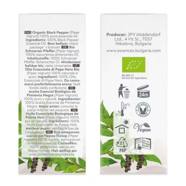 БИО Етерично масло Черен пипер 9