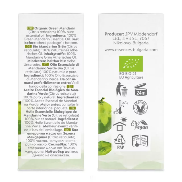 БИО Етерично масло Зелена мандарина 8