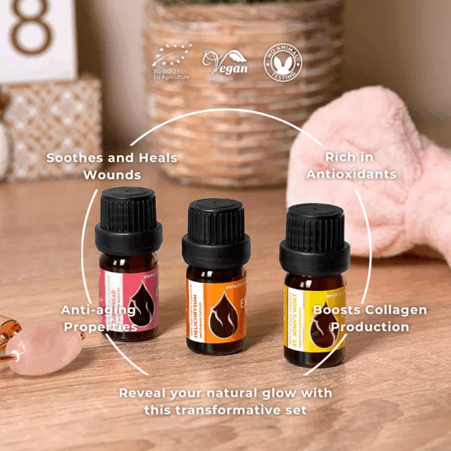 En glowing skin set infographic 2