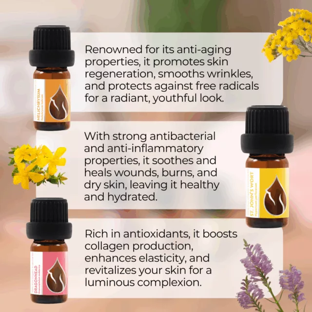 En glowing skin set infographic