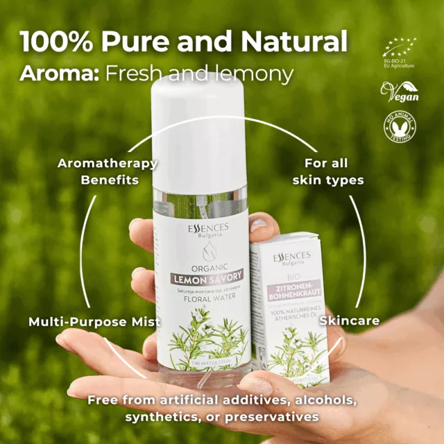 En lemon savory floral water infographic 1