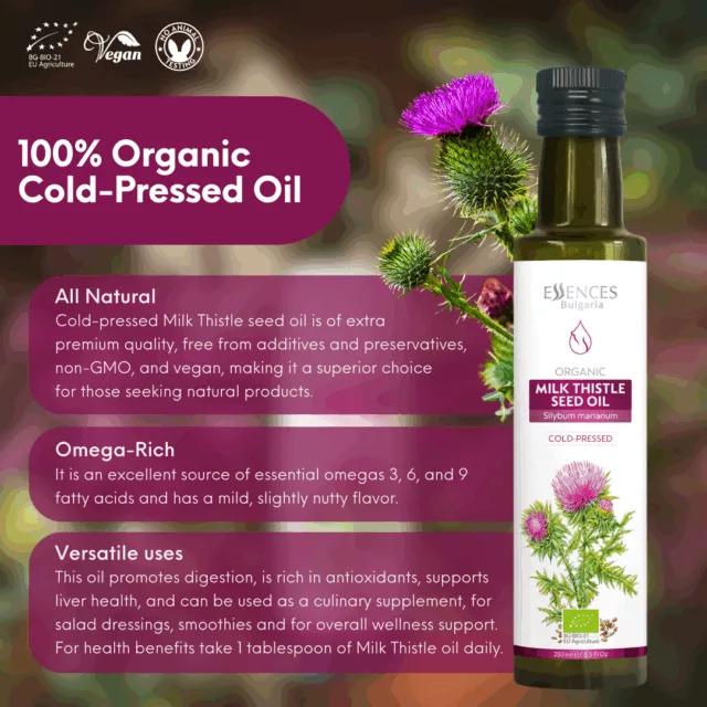 En milk thistle oil infographic 2
