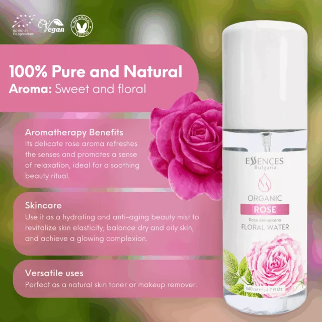 En rose damascena floral water infographic 2