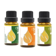 Citrus Set – Organic Essential Oils of Bergamot, Orange, and Green Mandarin