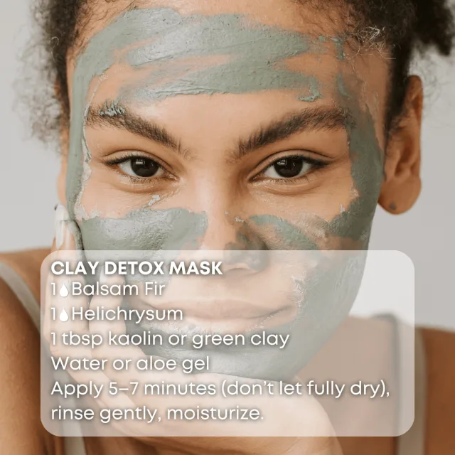 Essences bulgaria balsam fir essential oil clay mask