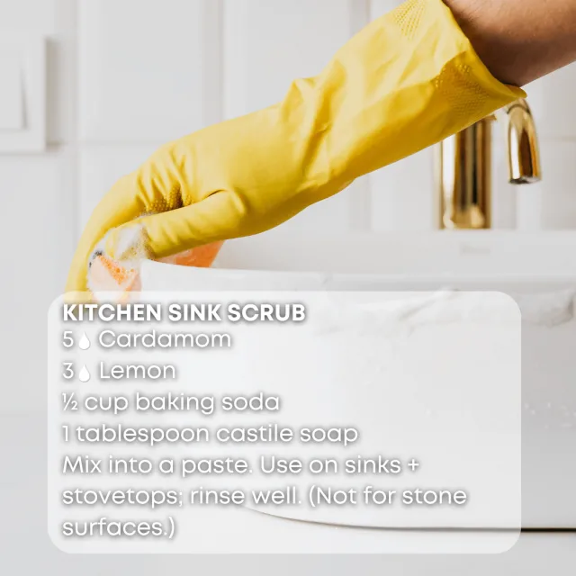 Essences bulgaria cardamom essential oil sink scrub