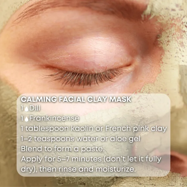 Essences bulgaria dill essential oil clay mask