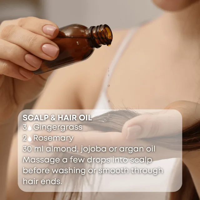 Essences bulgaria gingergrass essential oil scalp and hair oil