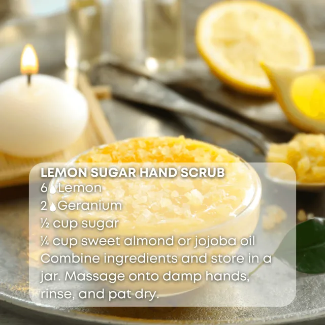 Essences bulgaria lemon essential oil scrub