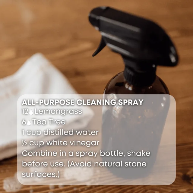 Essences bulgaria lemongrass essential oil cleaning spray