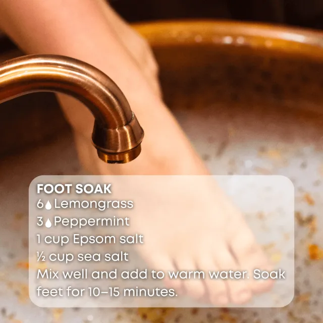 Essences bulgaria lemongrass essential oil foot soak