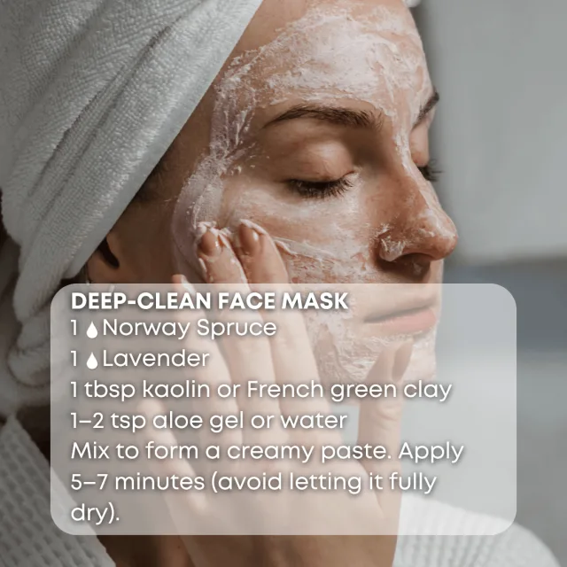 Essences bulgaria norway spruce essential oil face mask