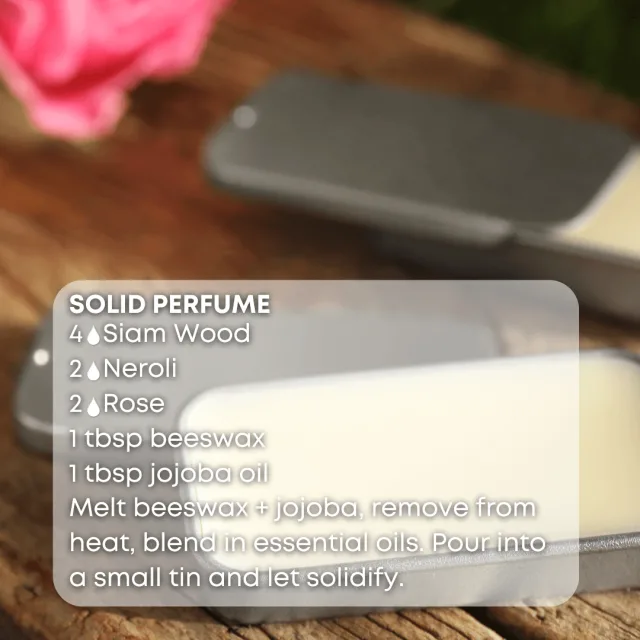 Essences bulgaria siam wood essential oil solid perfume