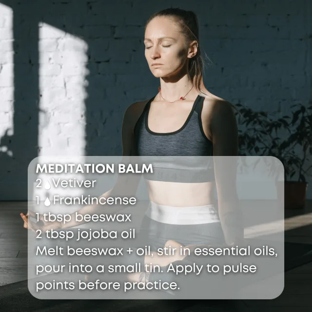 Essences bulgaria vetiver essential oil meditation balm