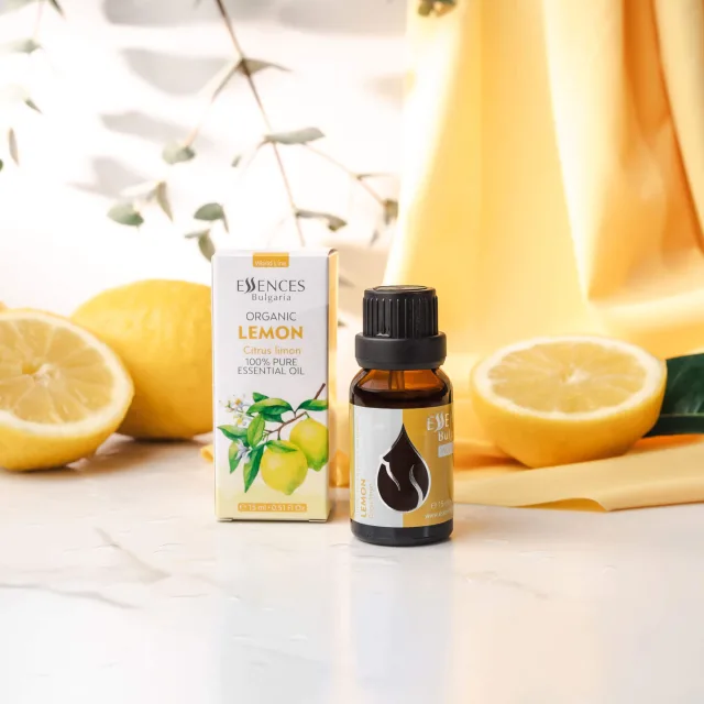 Lemon essential oil box essences bulgaria