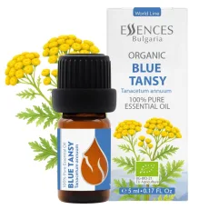 Organic blue Тansy essential oil (5ml) front