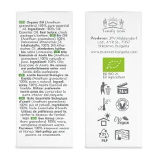 Organic dill essential oil (10ml) sides