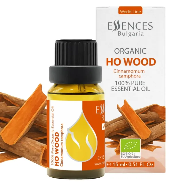 Organic ho wood essential oil (15ml) front