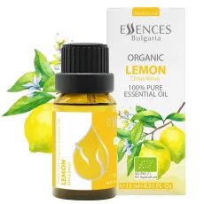 Organic lemon essential oil (15ml) front