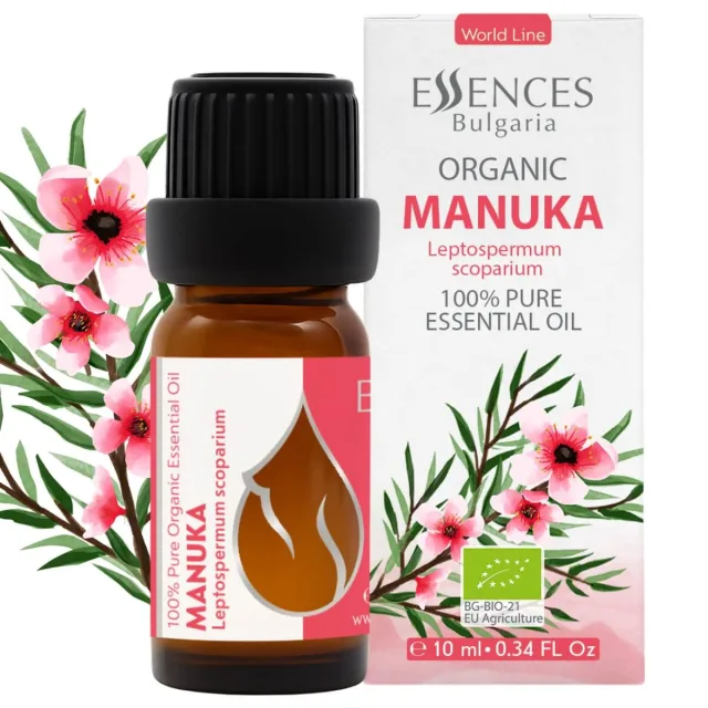 Organic manuka essential oil (10ml) front