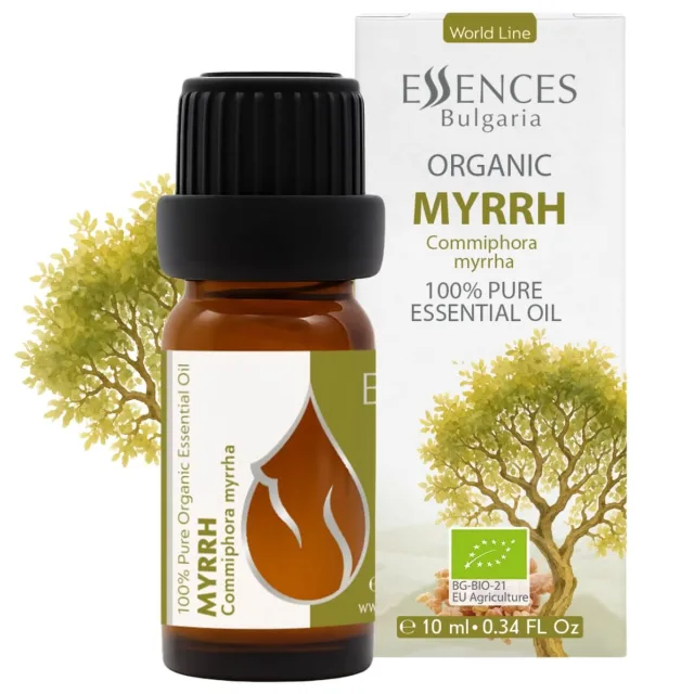 Organic myrrh essential oil (10ml) front
