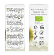 Organic myrrh essential oil (10ml) sides