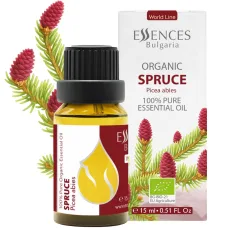 Organic norway spruce essential oil (15ml) front