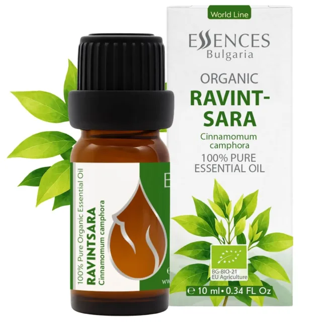 Organic ravintsara essential oil (10ml) front